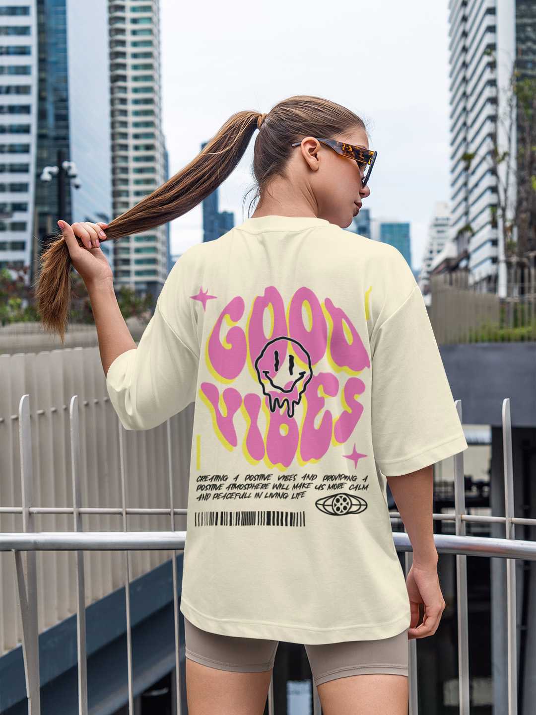 Good Vibes Oversized Tee