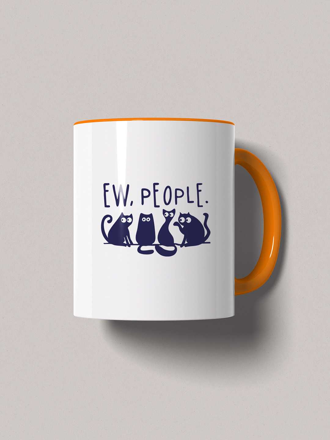 Ew People Graphic Printed Ceramic Mug