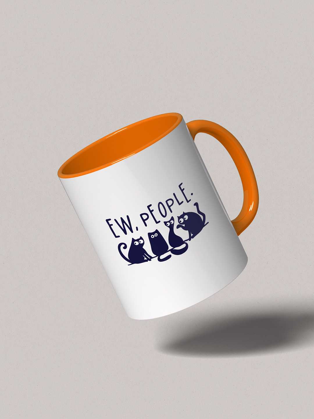 Ew People Graphic Printed Ceramic Mug
