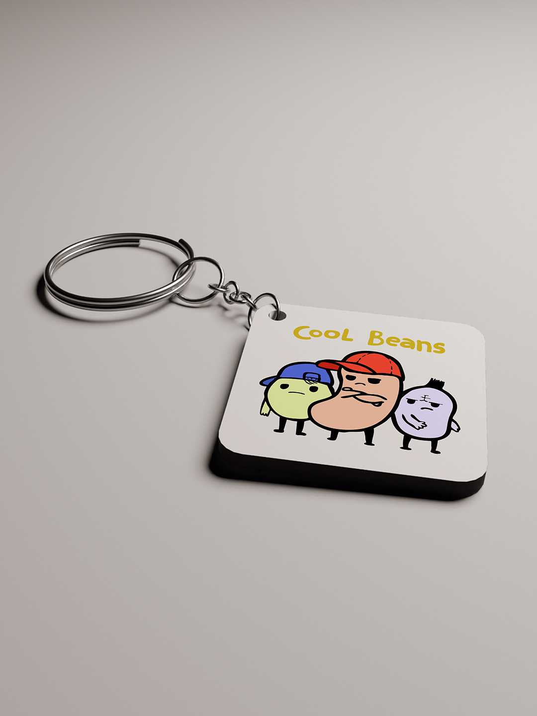 Cool Beans Graphic Keychain