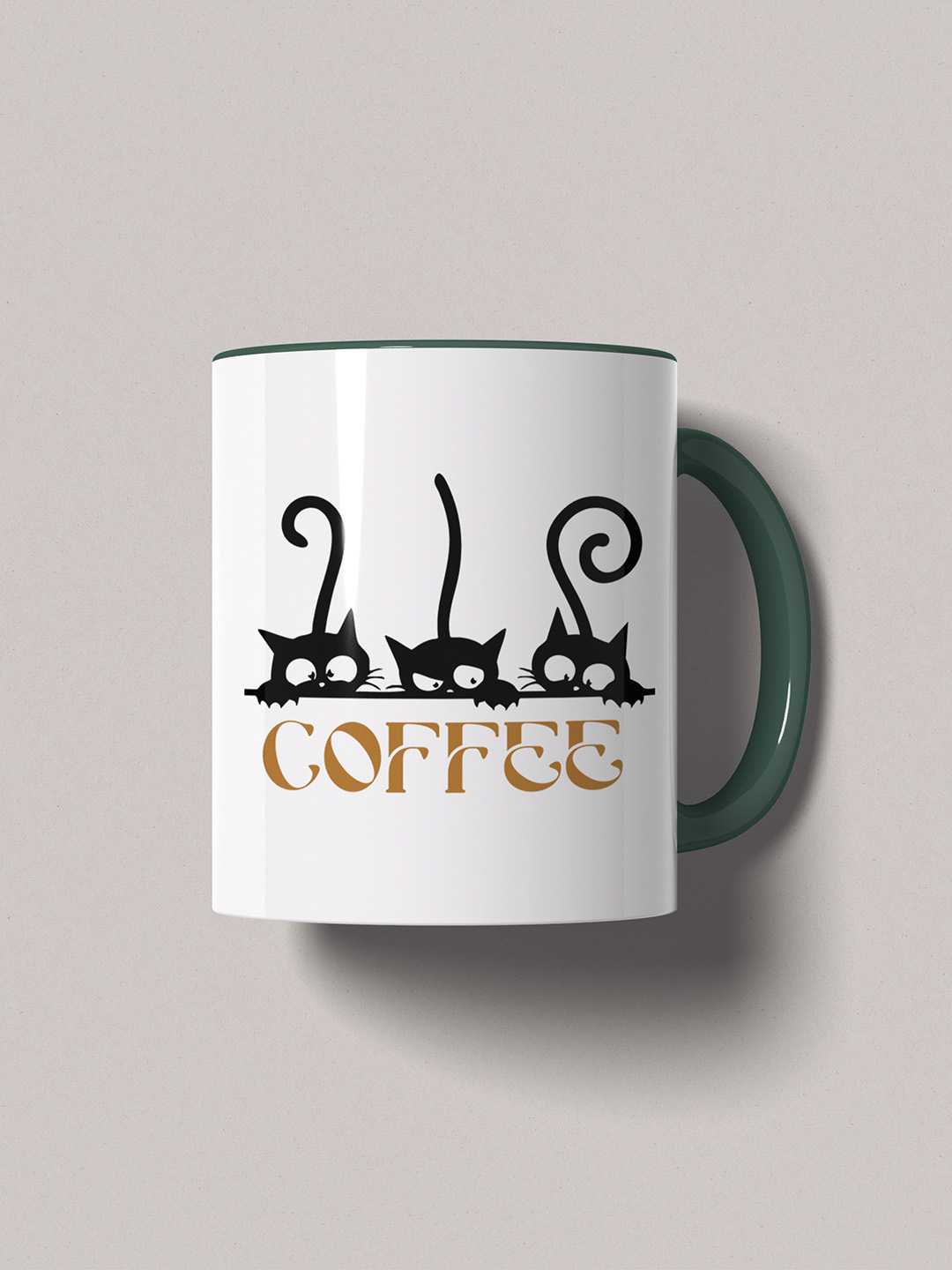 COFFEE CATS Graphic Printed Ceramic Mug