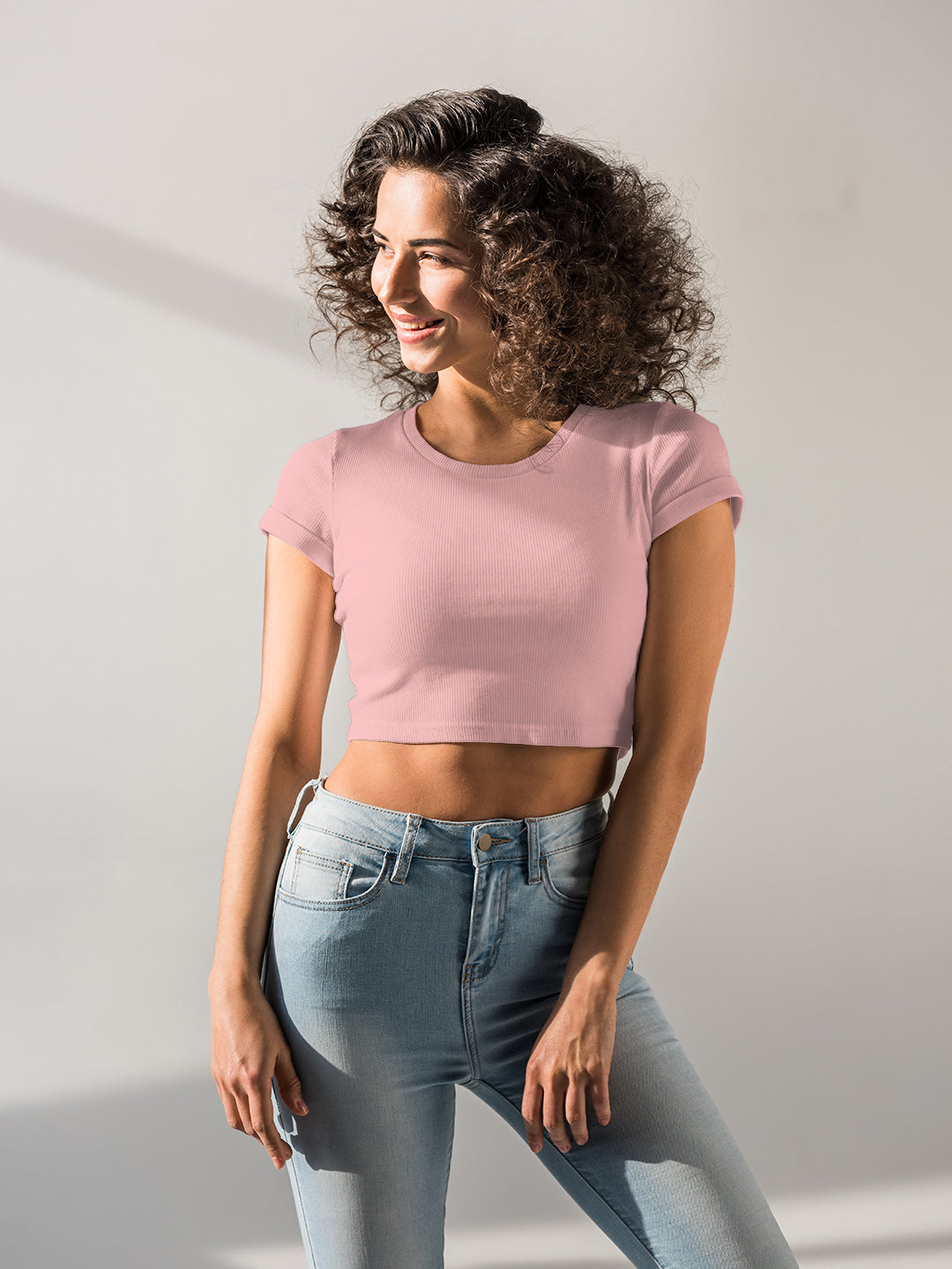 Baby Pink  Solid Baby Tee