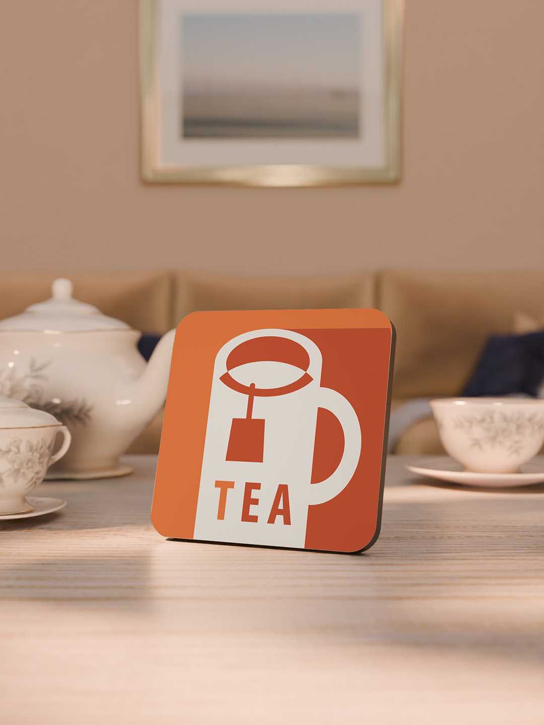 Tea & Coffee Graphic Coasters - Pack of 6