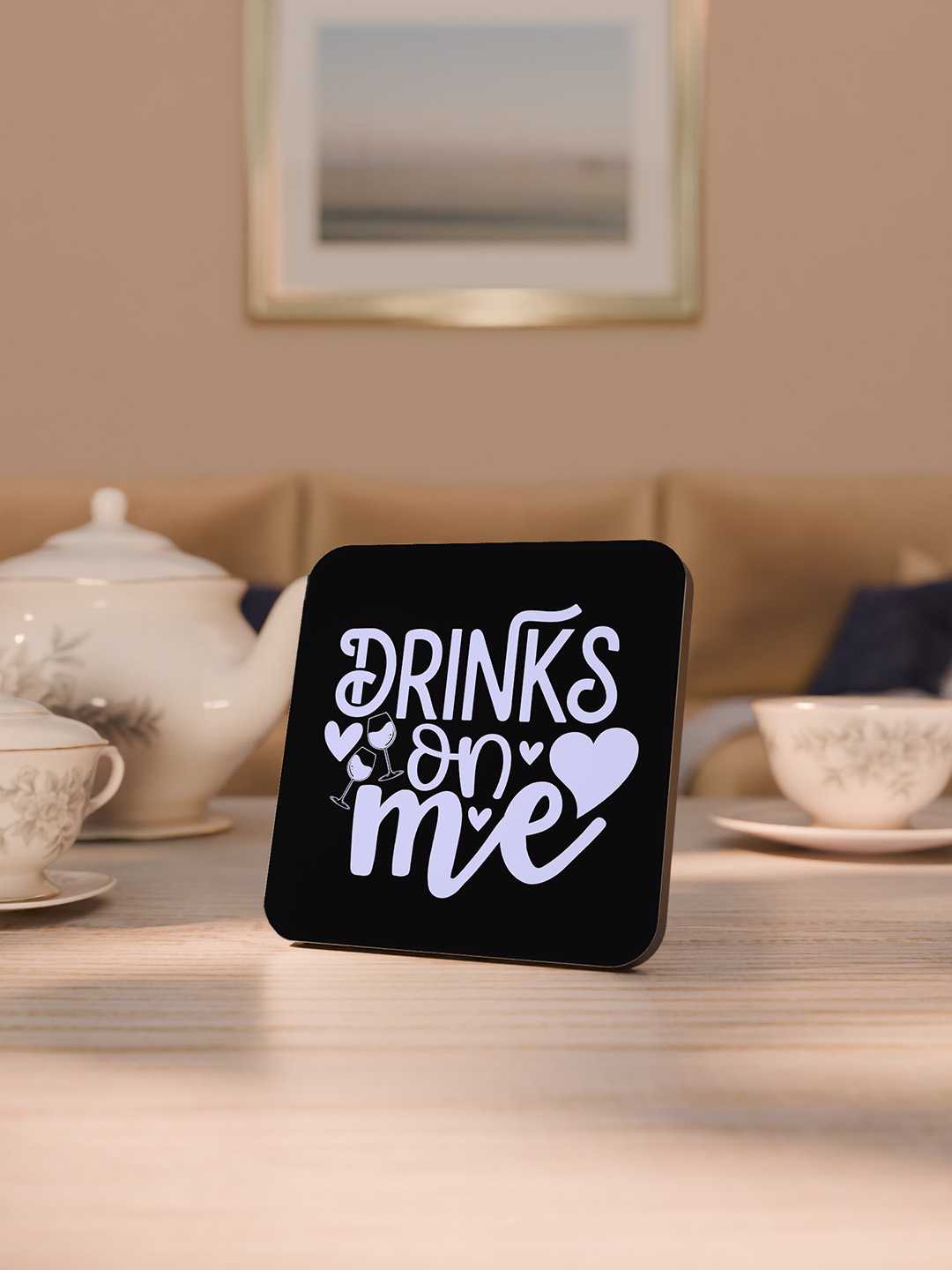 Drunk Talks Graphic Coasters - Pack of 6