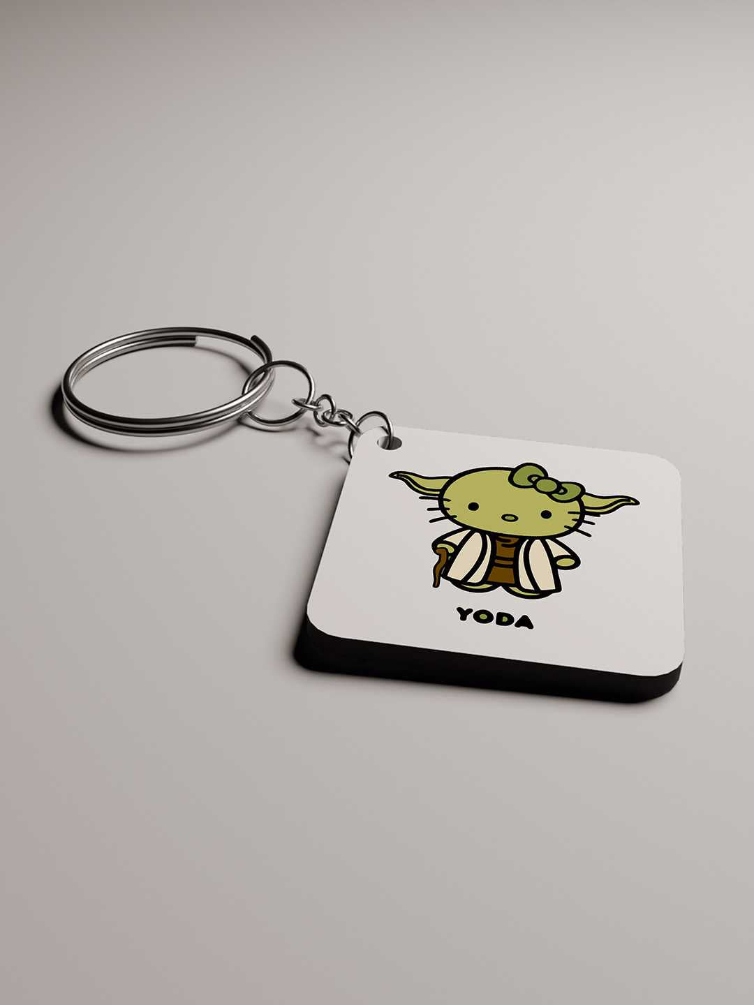 Cute Yoda Graphic Keychain