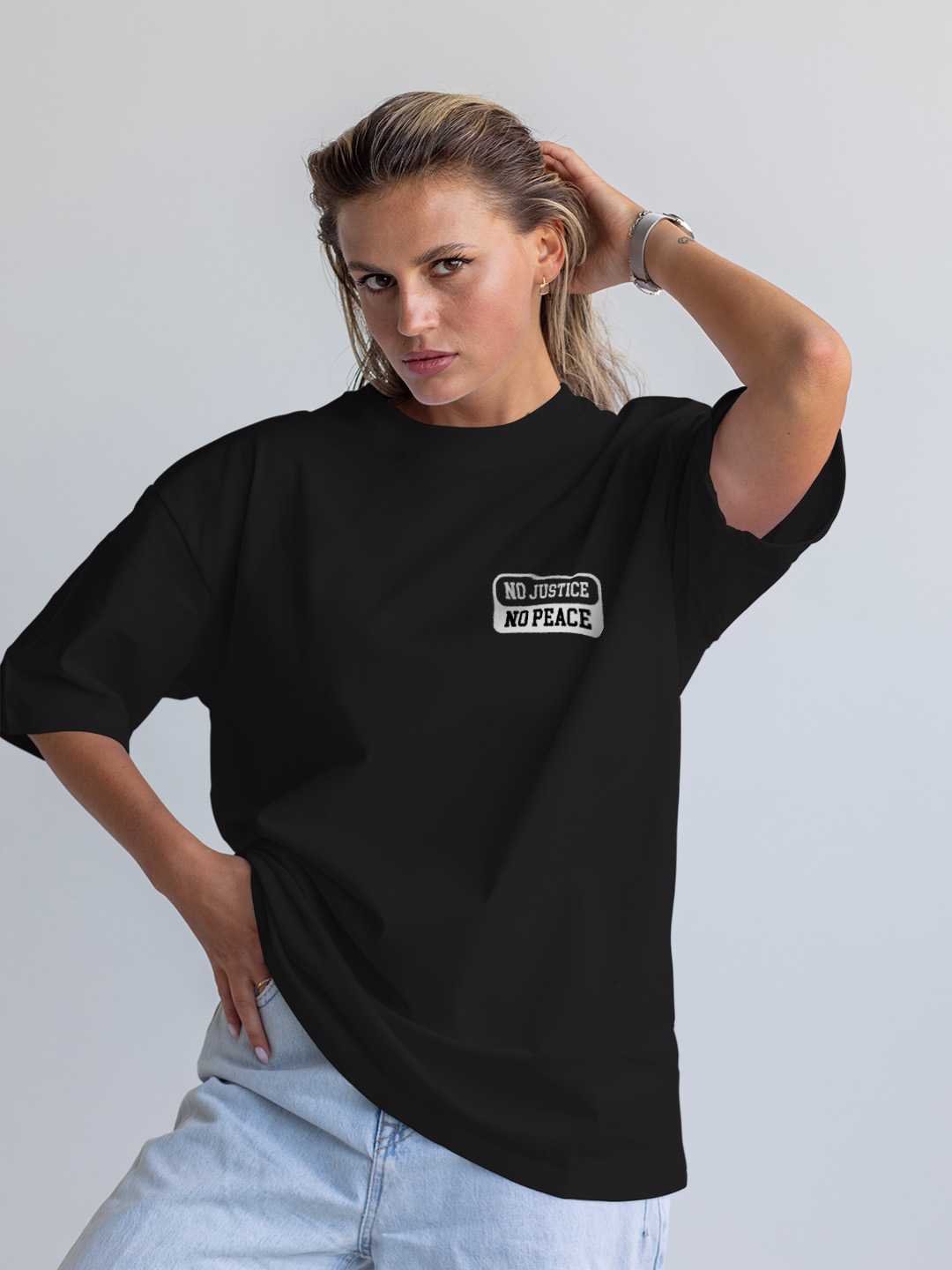 No Justice No Peace Oversized Tee
