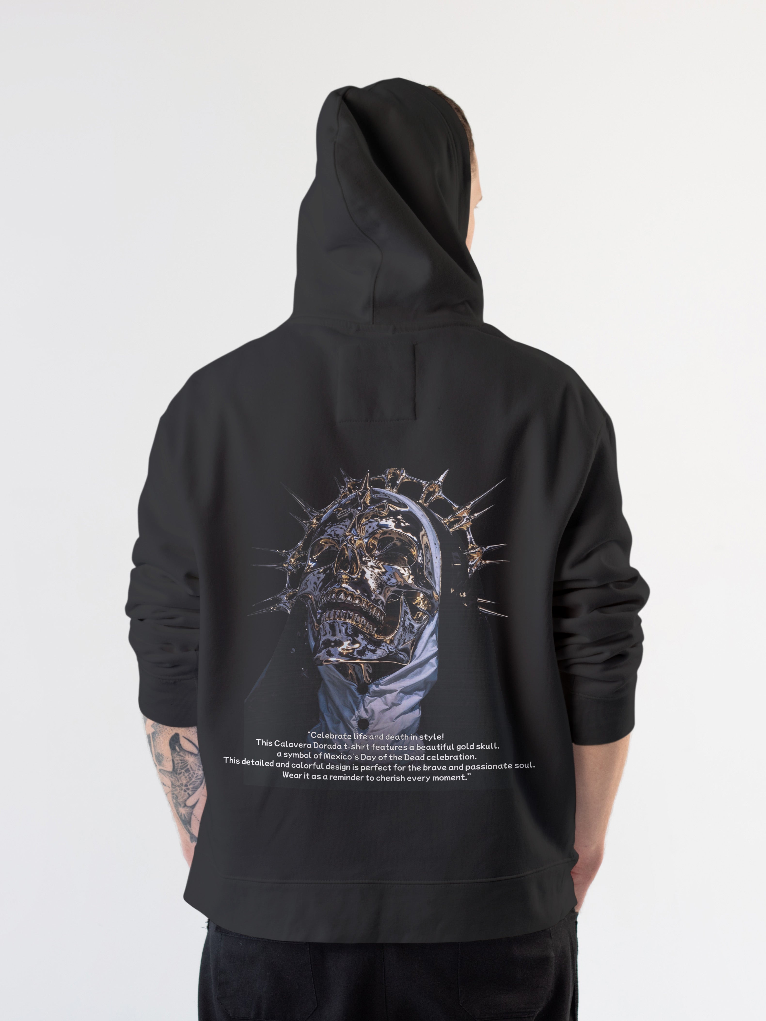 Calavera Dorada Pullover Hoodie