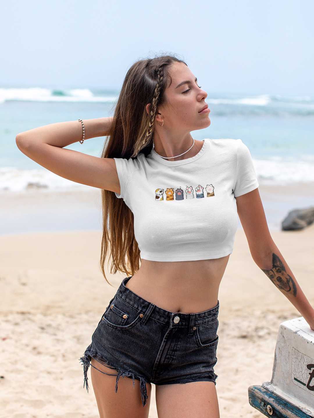 Cat Paws Graphic Baby Tee