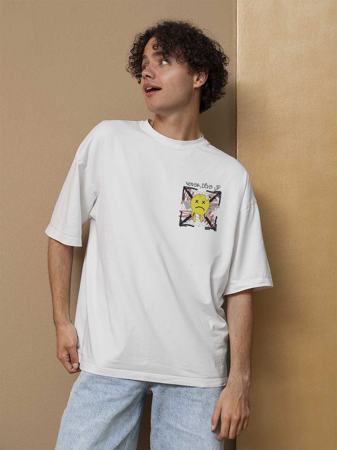 Never Give up Oversized Tee