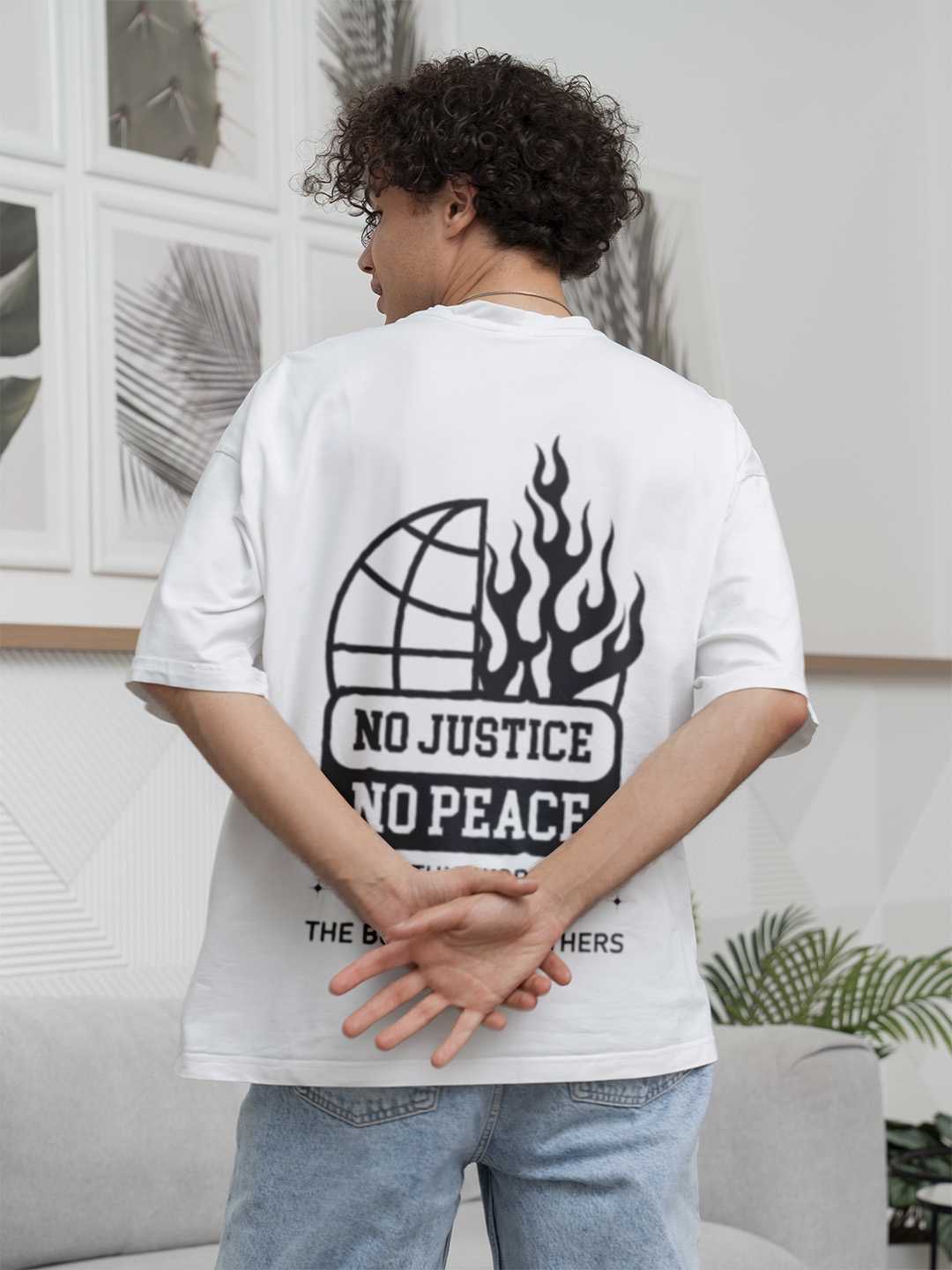 No Justice No Peace Oversized Tee
