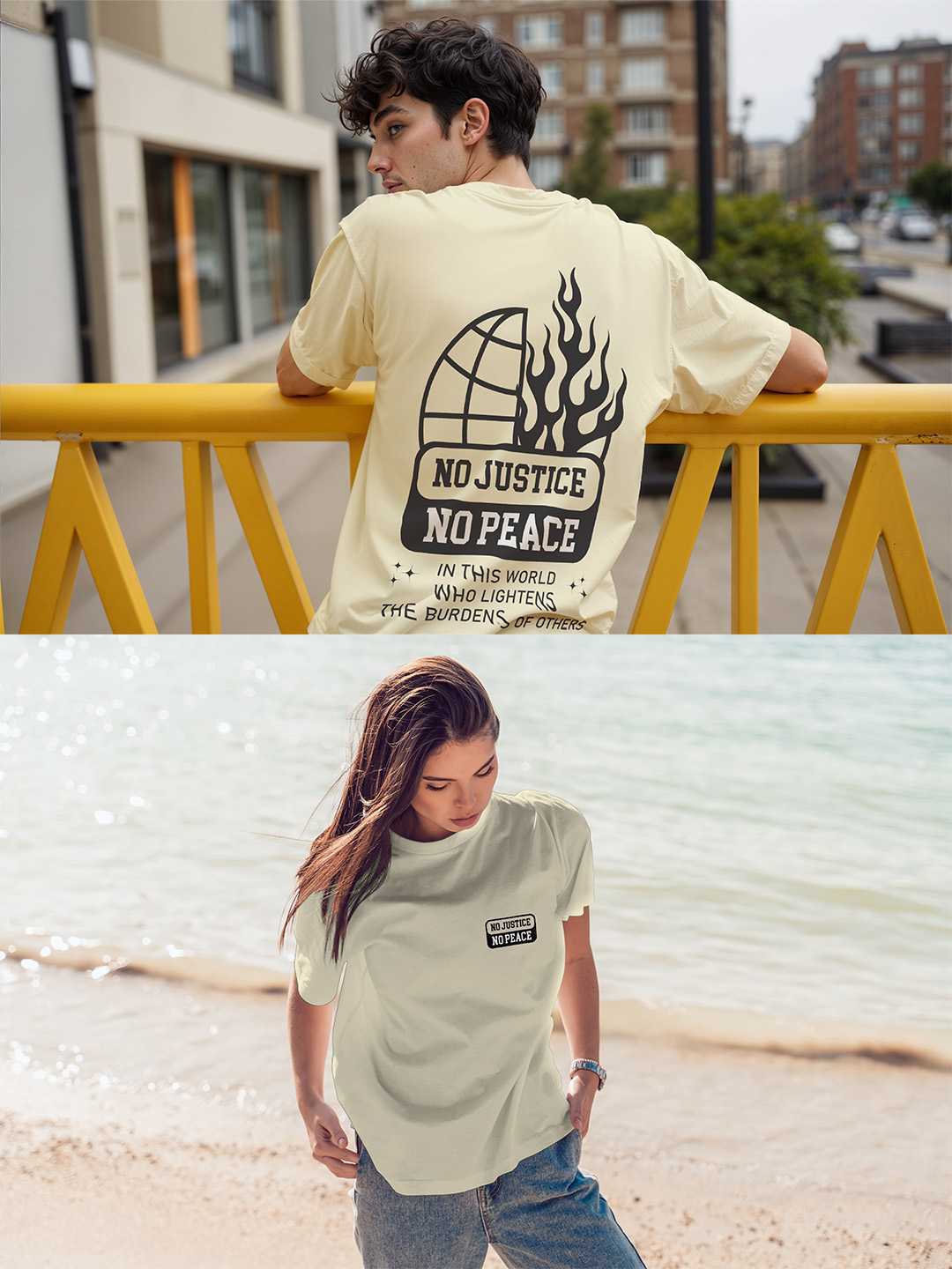 No Justice No Peace Oversized Tee