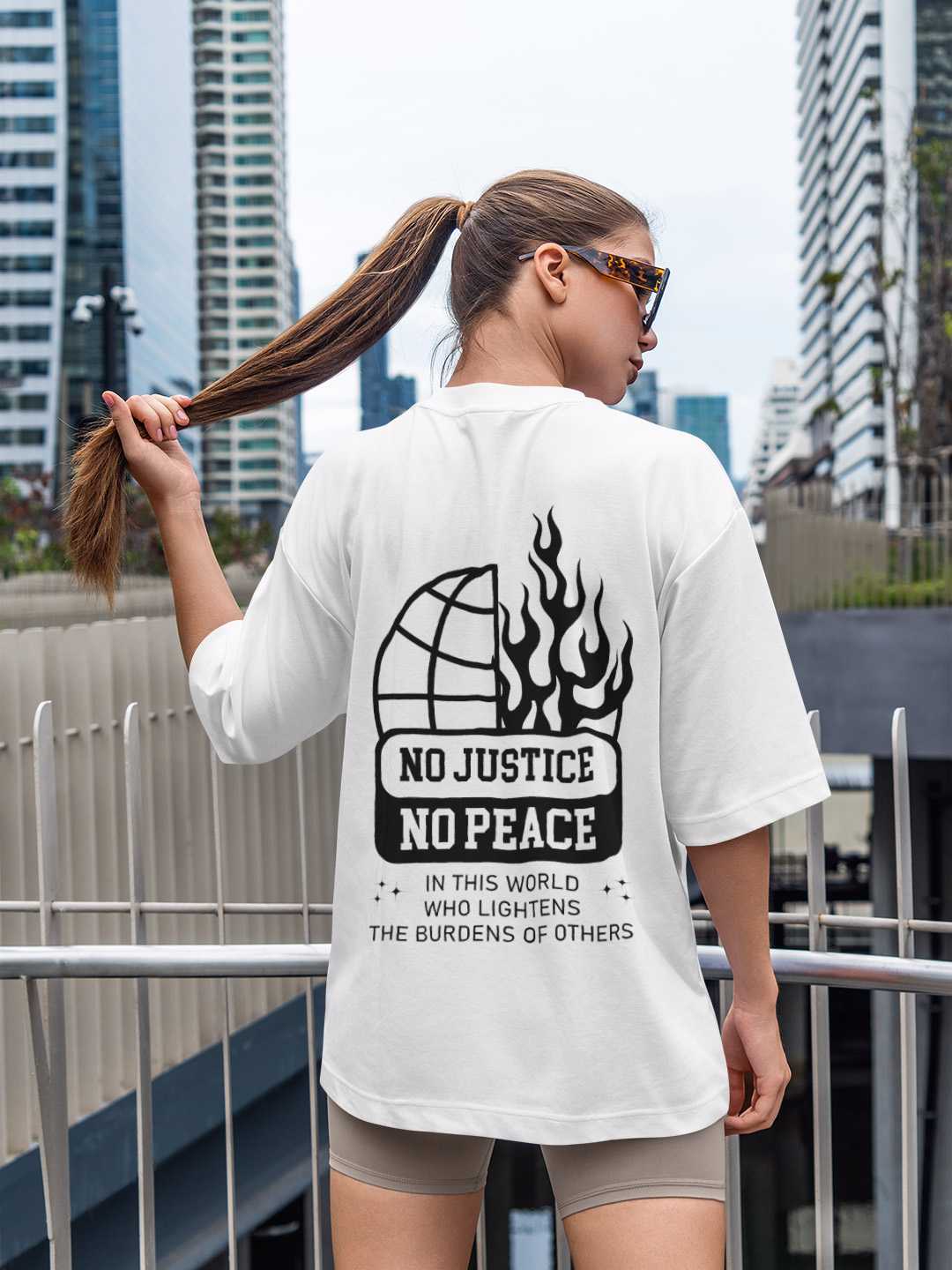 No Justice No Peace Oversized Tee