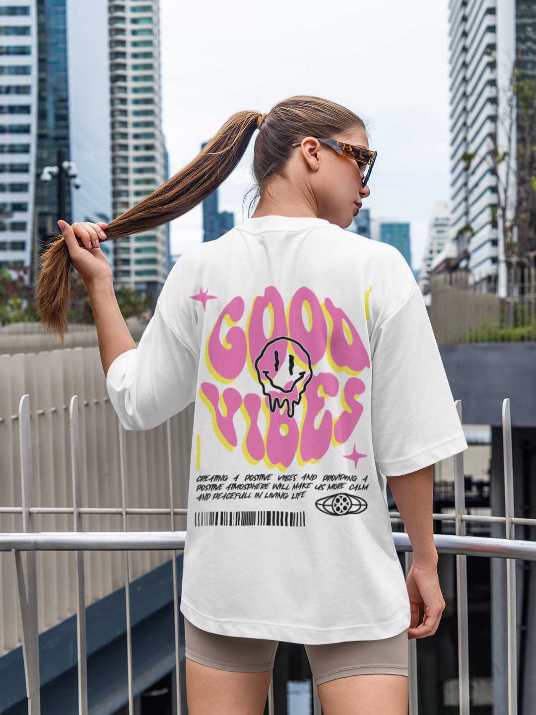 Good Vibes Oversized Tee