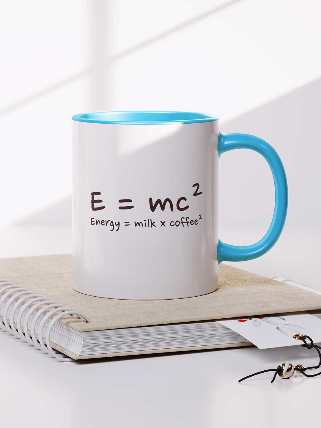E=MC2 Graphic Printed Ceramic Mug