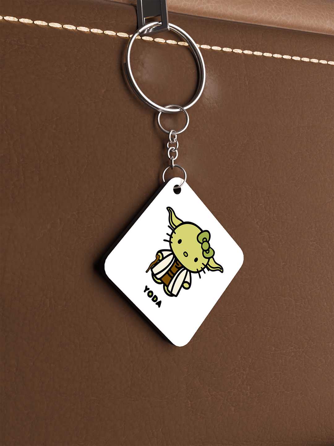 Cute Yoda Graphic Keychain