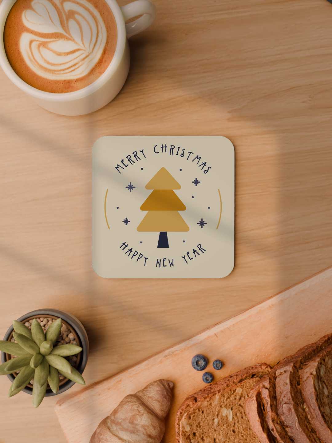 Christmas Graphic Coasters - Pack of 6