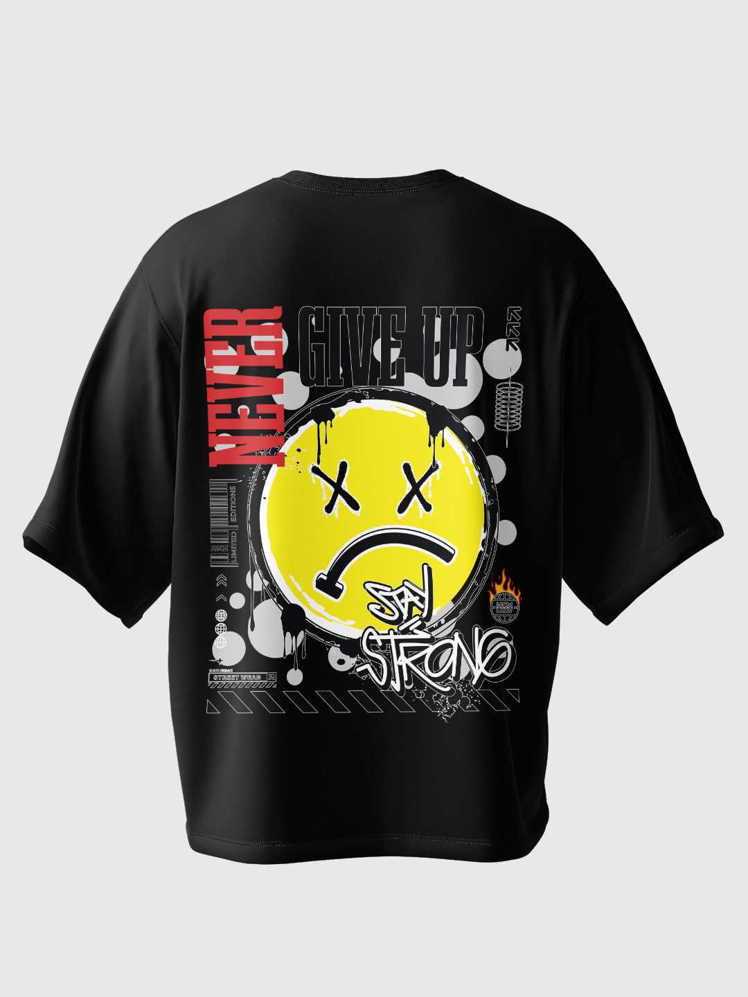 Never Give up Oversized Tee