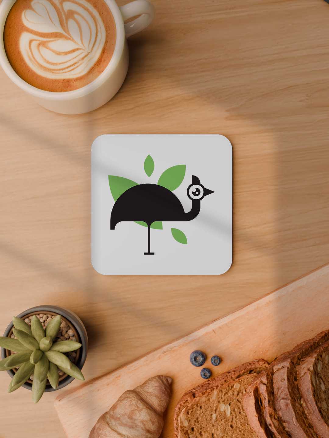 Birdy Nest Graphic Coasters - Pack of 6