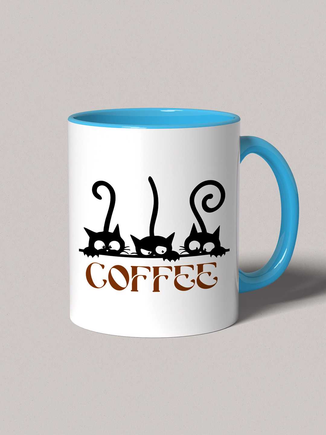 COFFEE CATS Graphic Printed Ceramic Mug