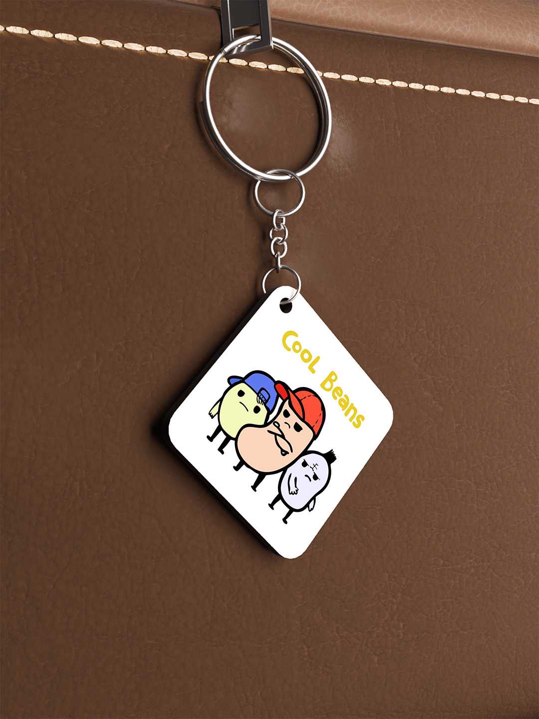 Cool Beans Graphic Keychain