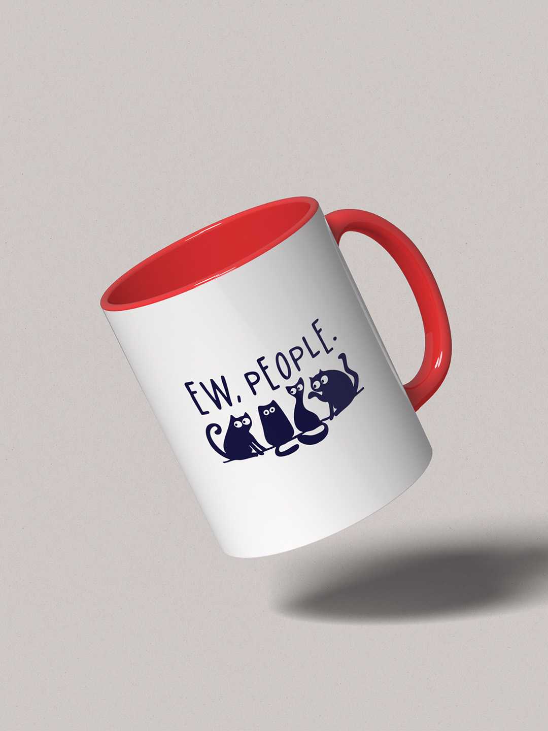 Ew People Graphic Printed Ceramic Mug