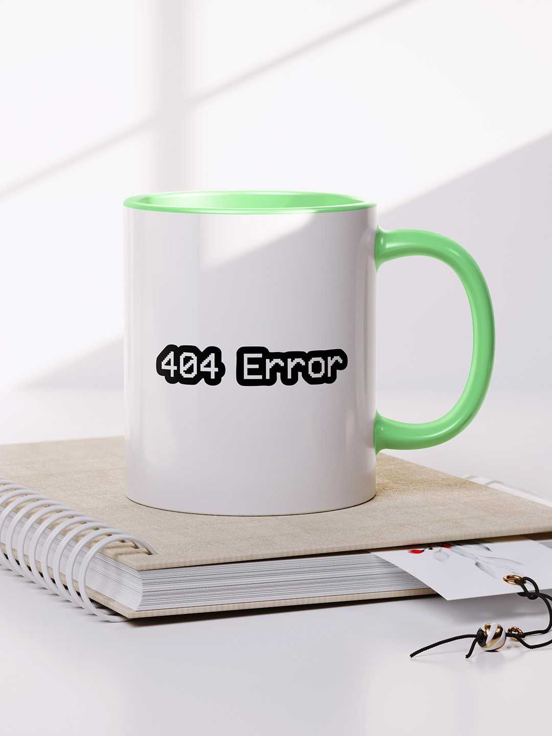 ERROR 404 Graphic Printed Ceramic Mug