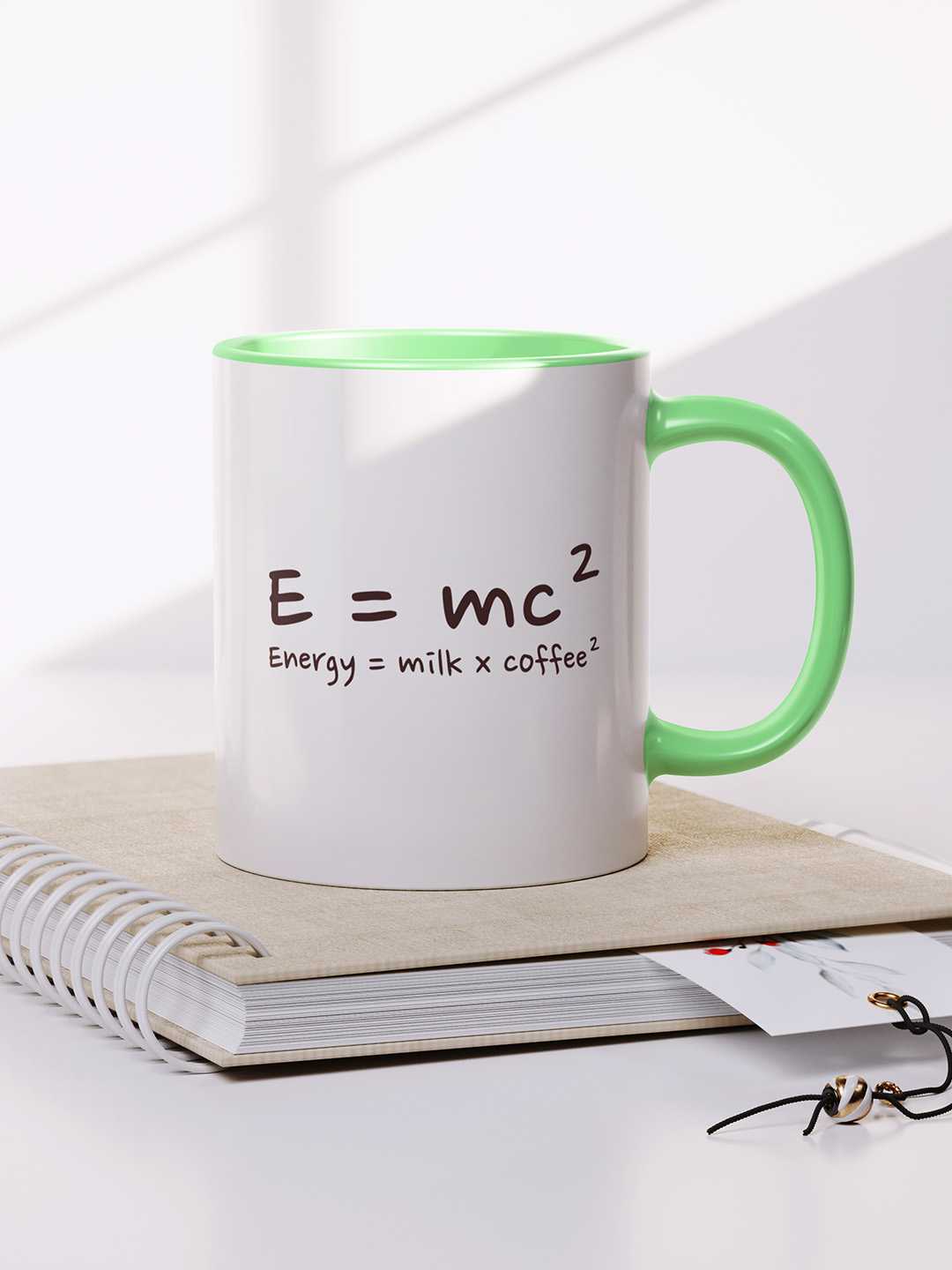 E=MC2 Graphic Printed Ceramic Mug