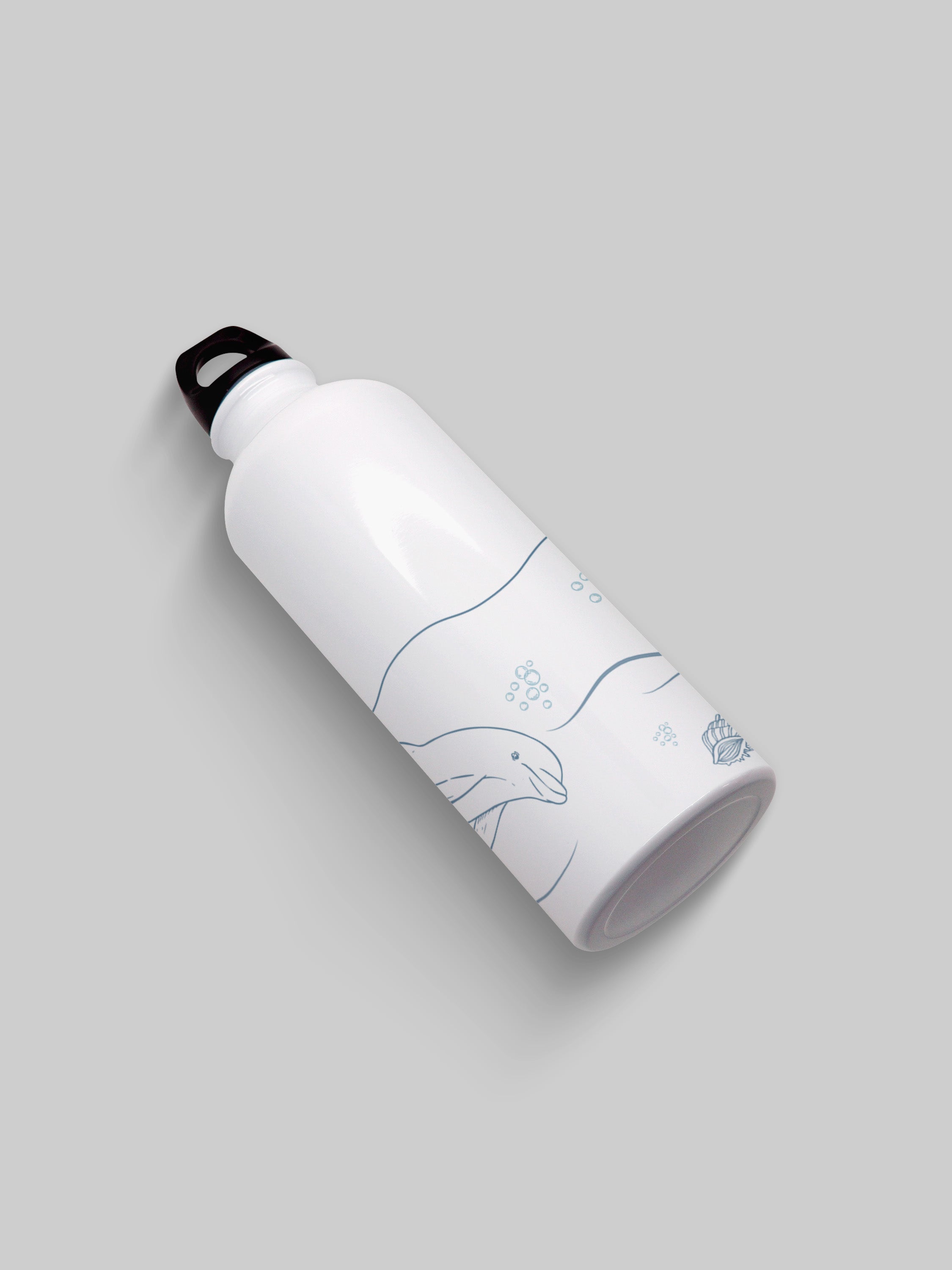 Dolphin Art Graphic Metal Bottle