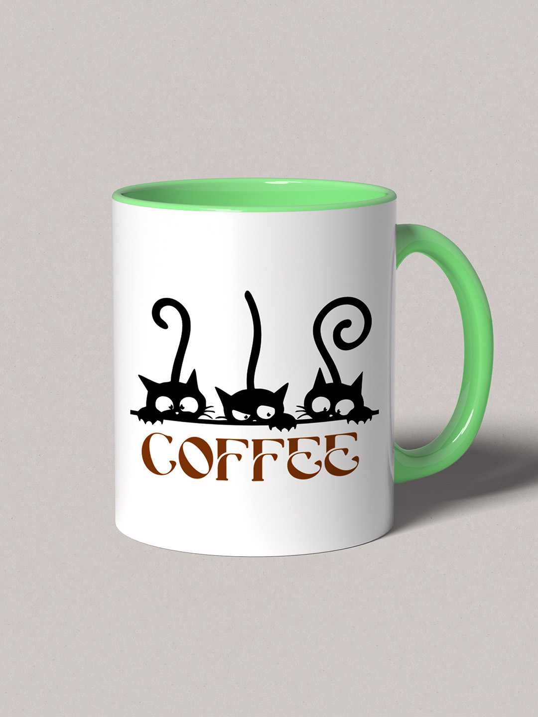 COFFEE CATS Graphic Printed Ceramic Mug