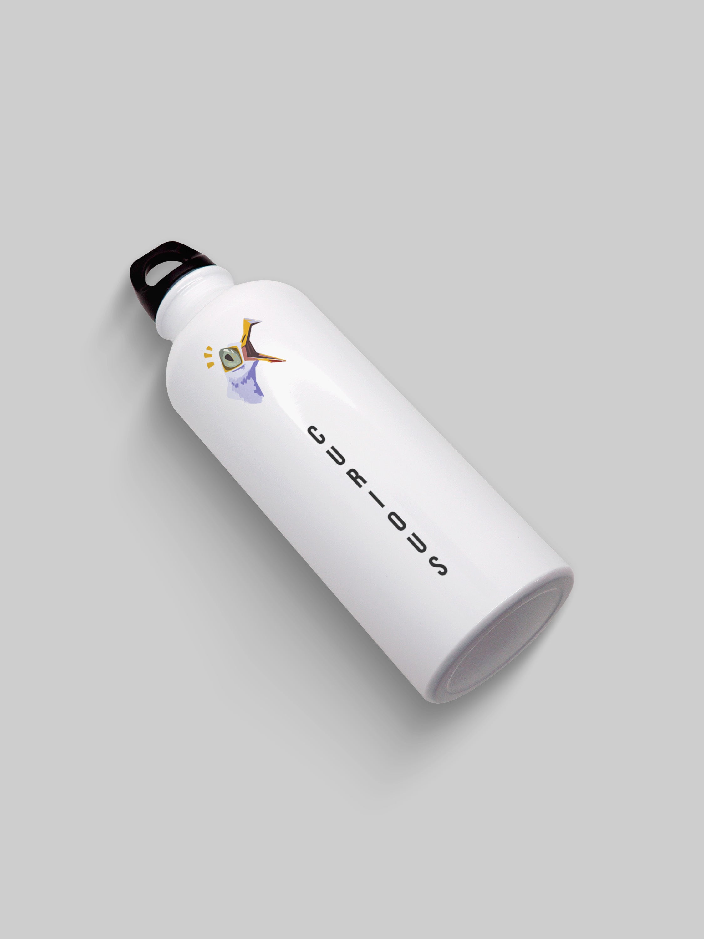 Curious Graphic Metal Bottle