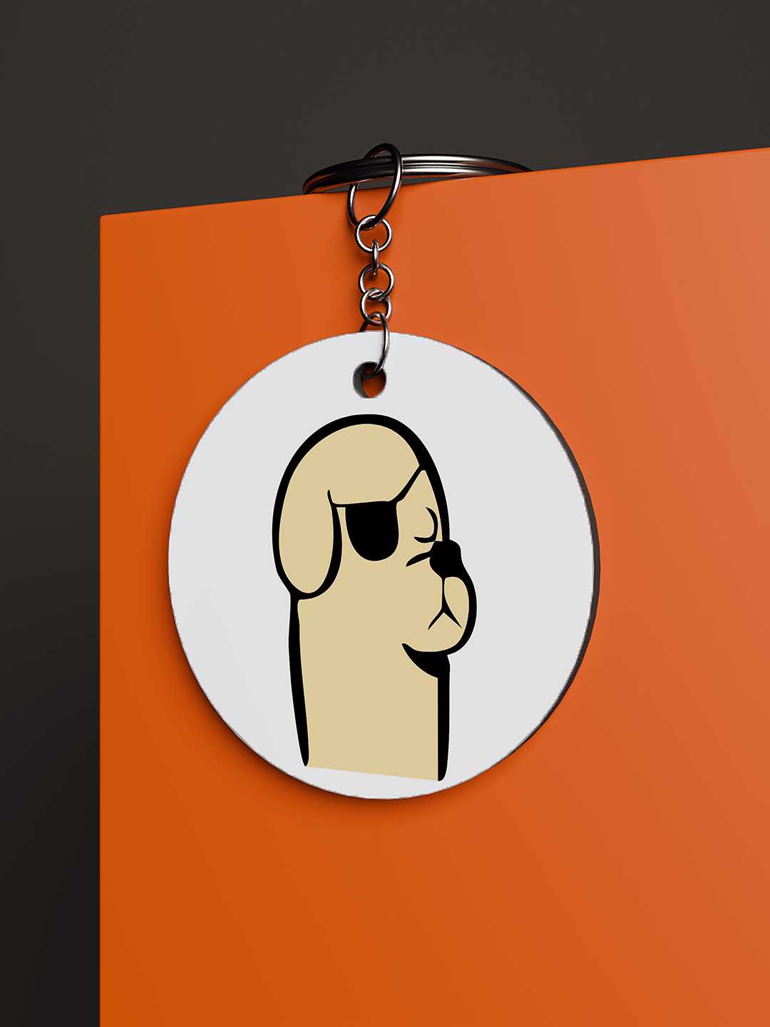 Baddie Dog Graphic Keychain