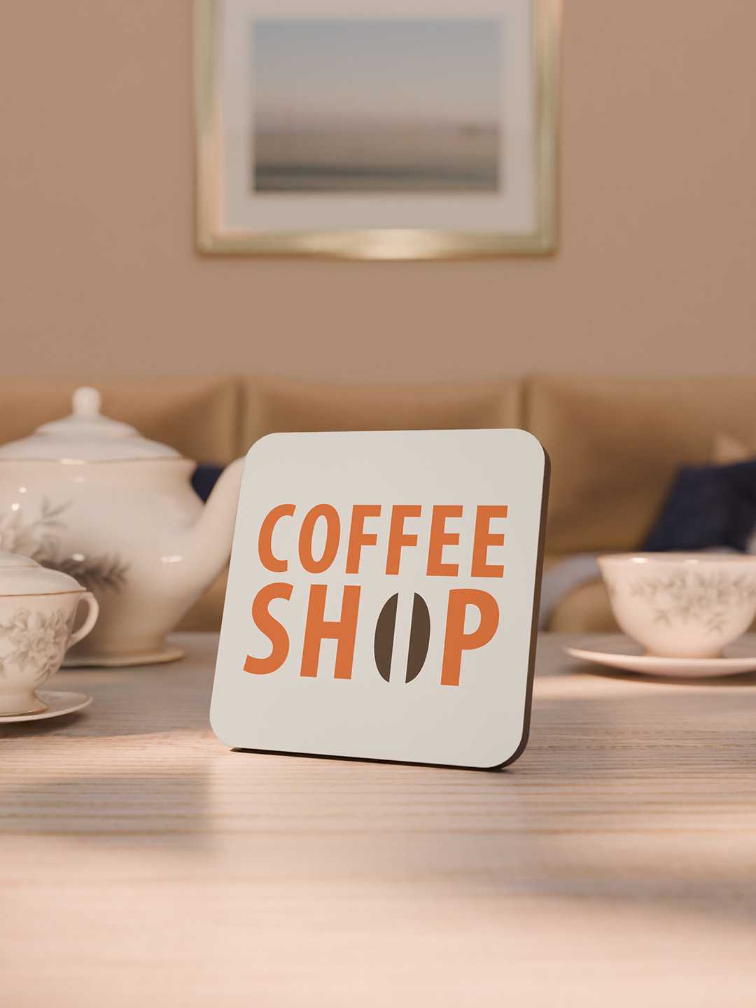 Tea & Coffee Graphic Coasters - Pack of 6