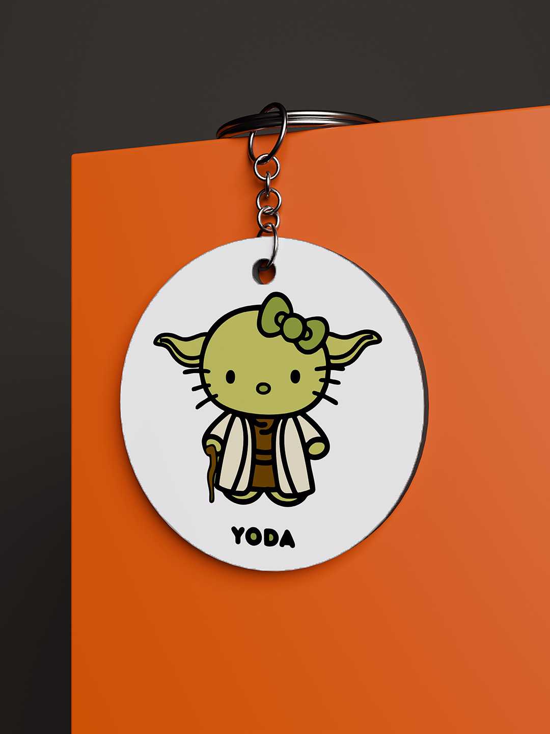 Cute Yoda Graphic Keychain
