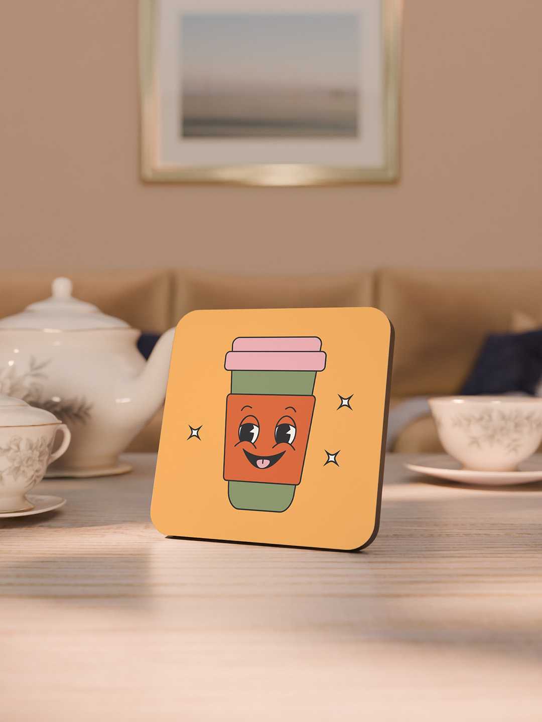 Love and Latte Graphic Coasters - Pack of 6