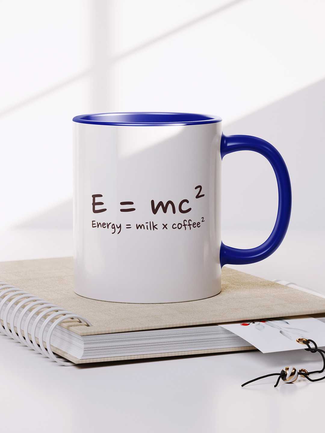 E=MC2 Graphic Printed Ceramic Mug