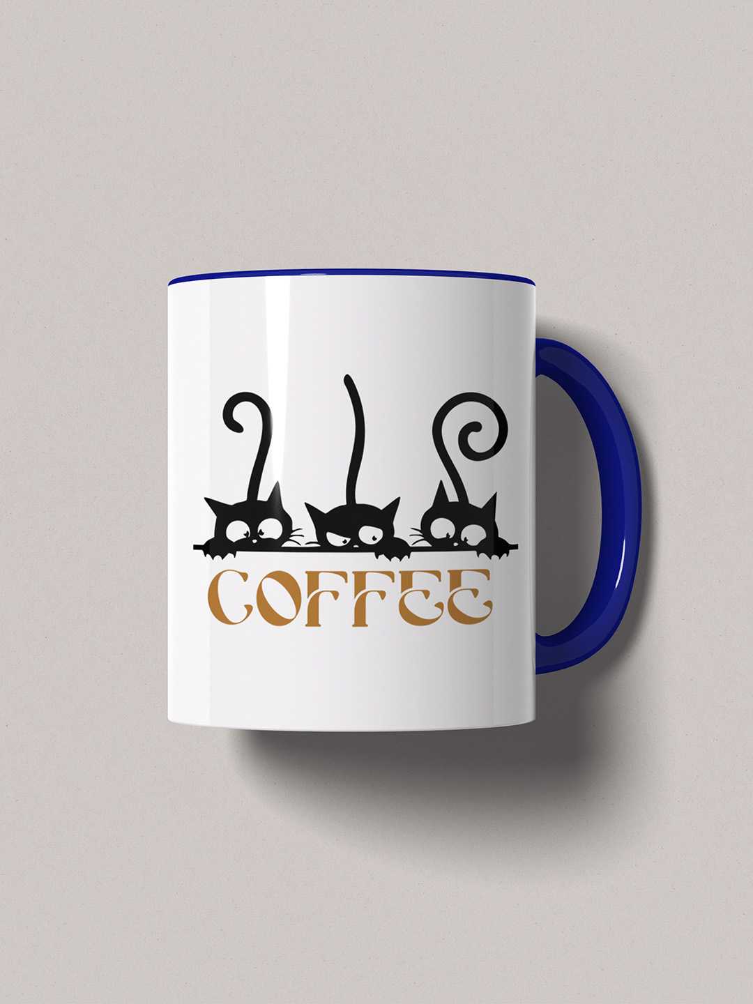 COFFEE CATS Graphic Printed Ceramic Mug