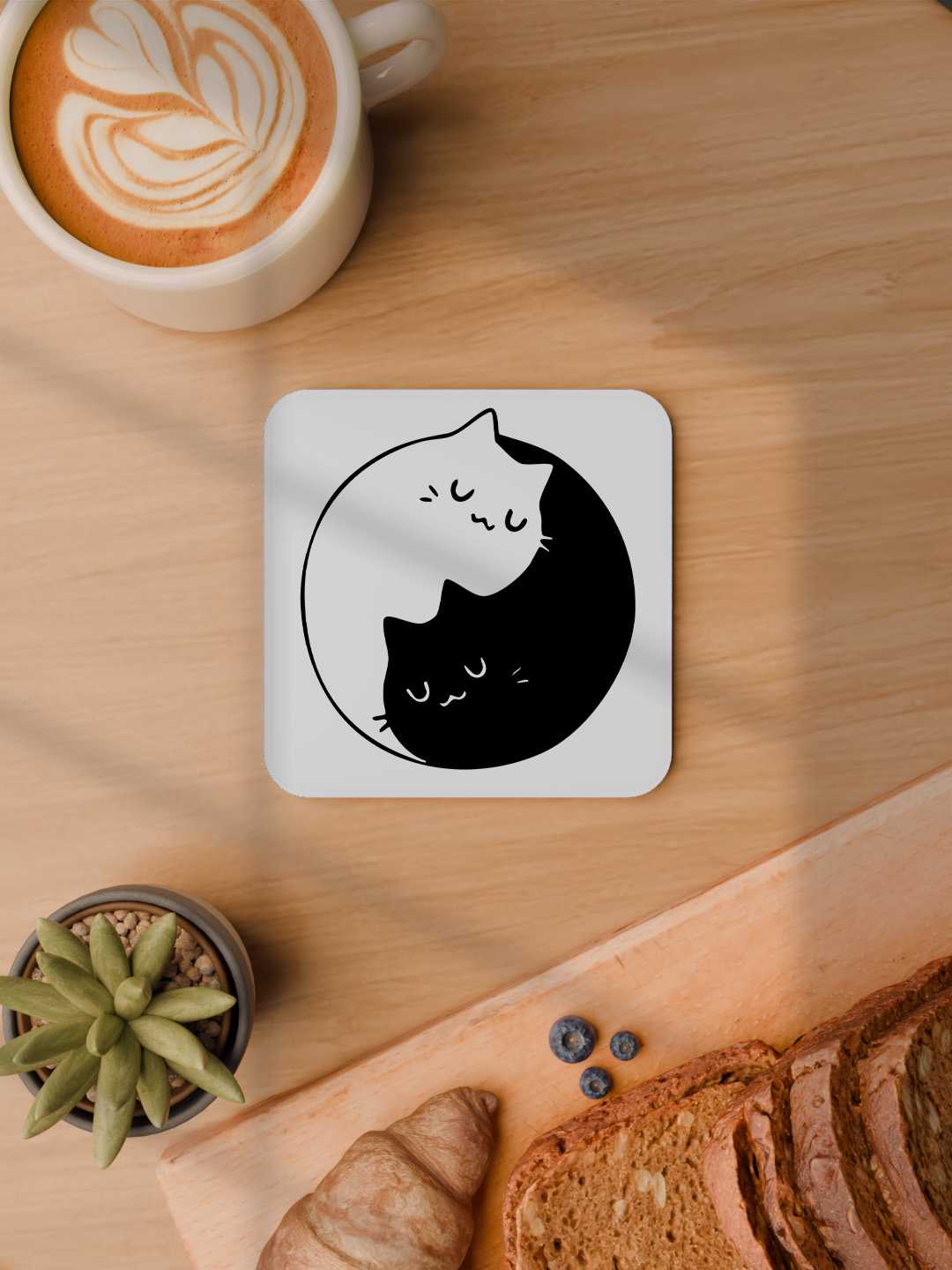 Cats Graphic Coasters - Pack of 6
