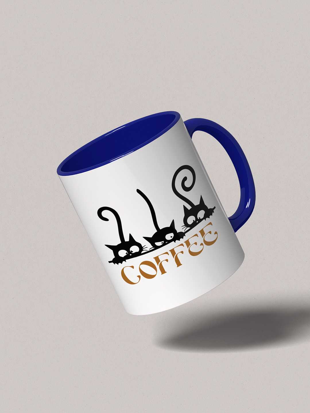 COFFEE CATS Graphic Printed Ceramic Mug