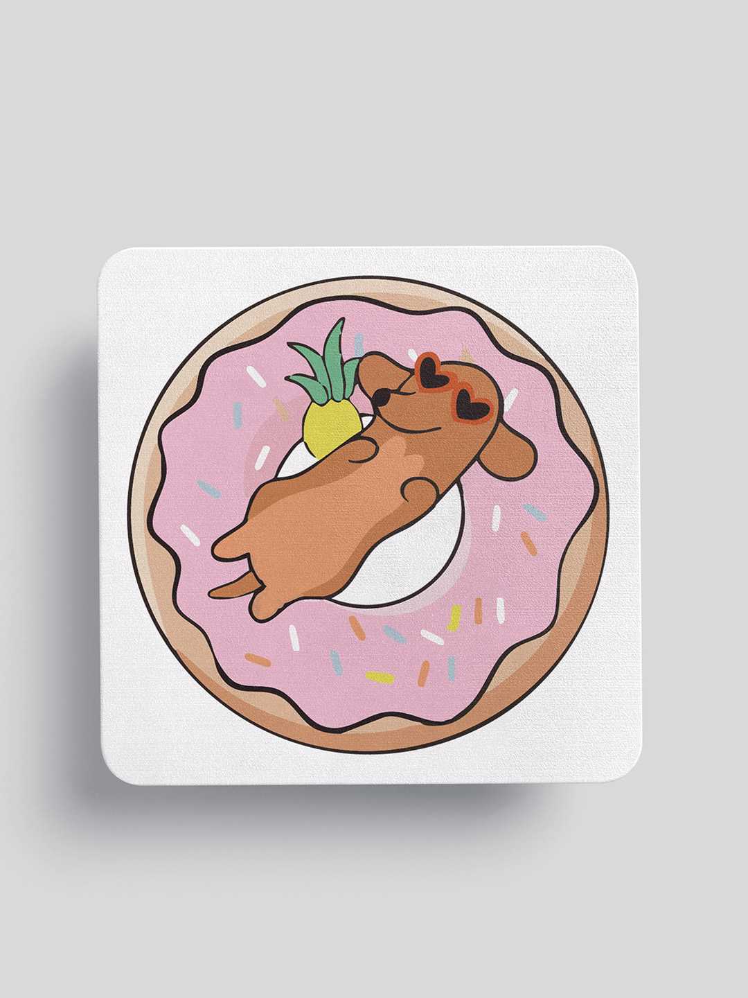 Chilling Dog Graphic Fridge Magnet