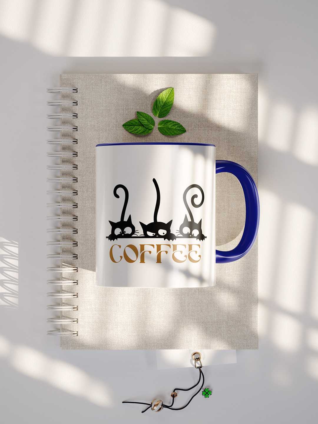 COFFEE CATS Graphic Printed Ceramic Mug
