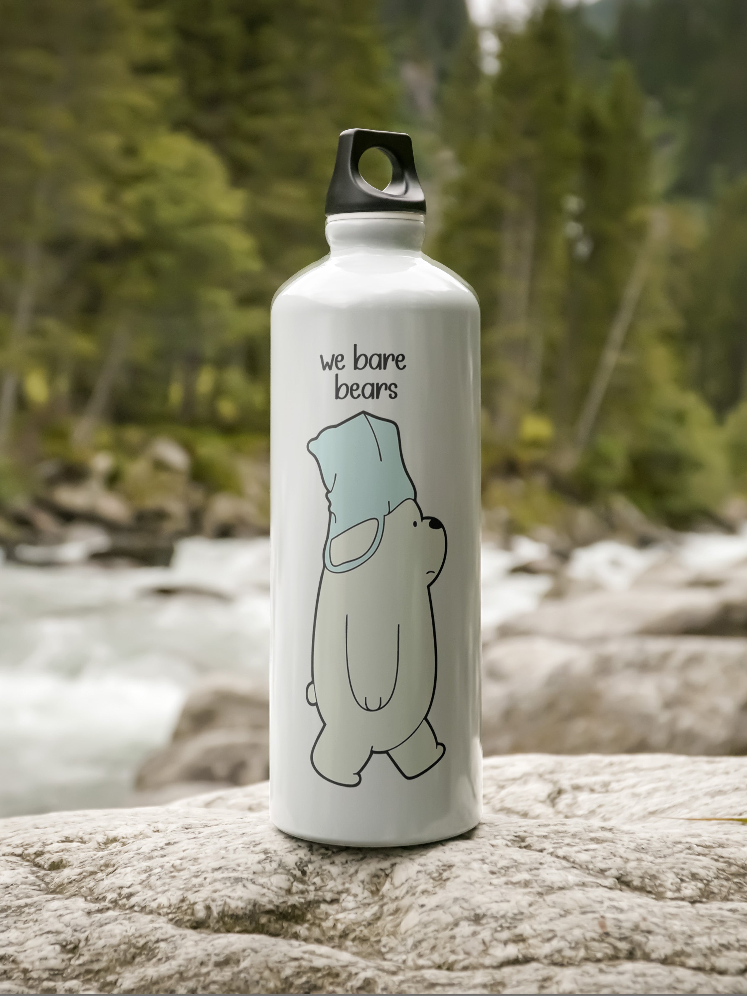 Bears Graphic Metal Bottle