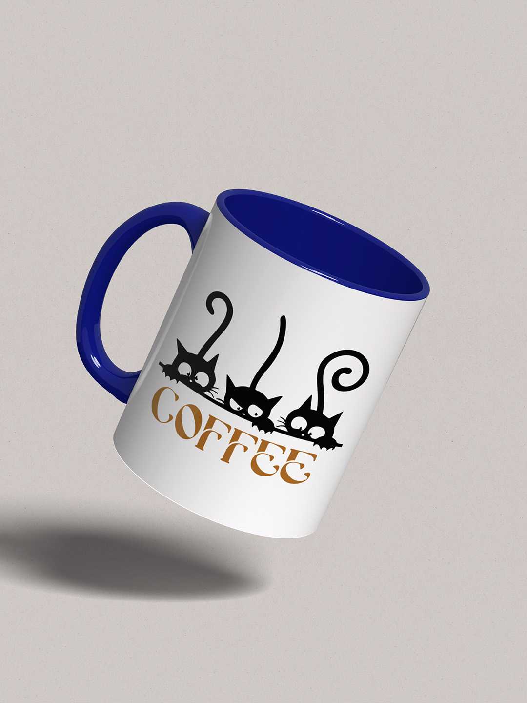 COFFEE CATS Graphic Printed Ceramic Mug