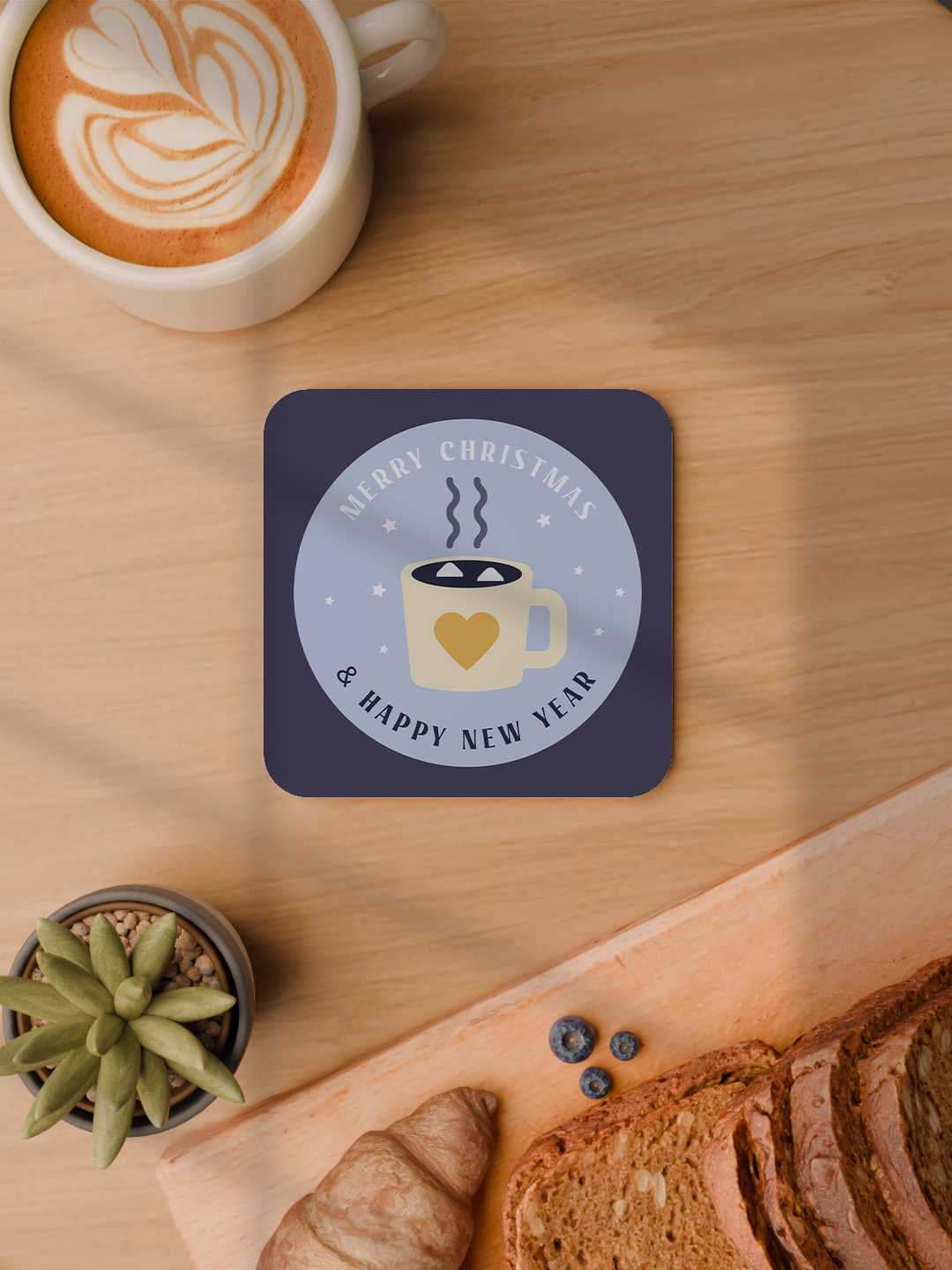 Christmas Graphic Coasters - Pack of 6