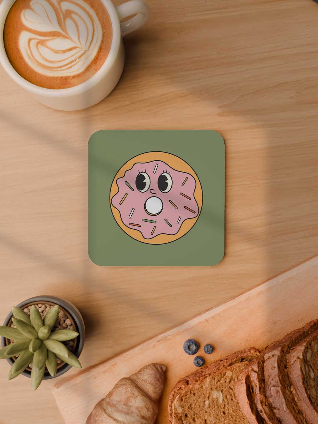 Love and Latte Graphic Coasters - Pack of 6