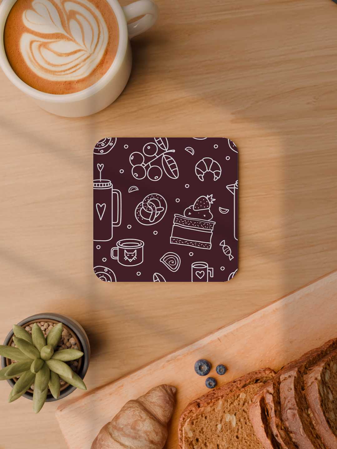 Whimsy Kitchen Graphic Coasters - Pack of 6
