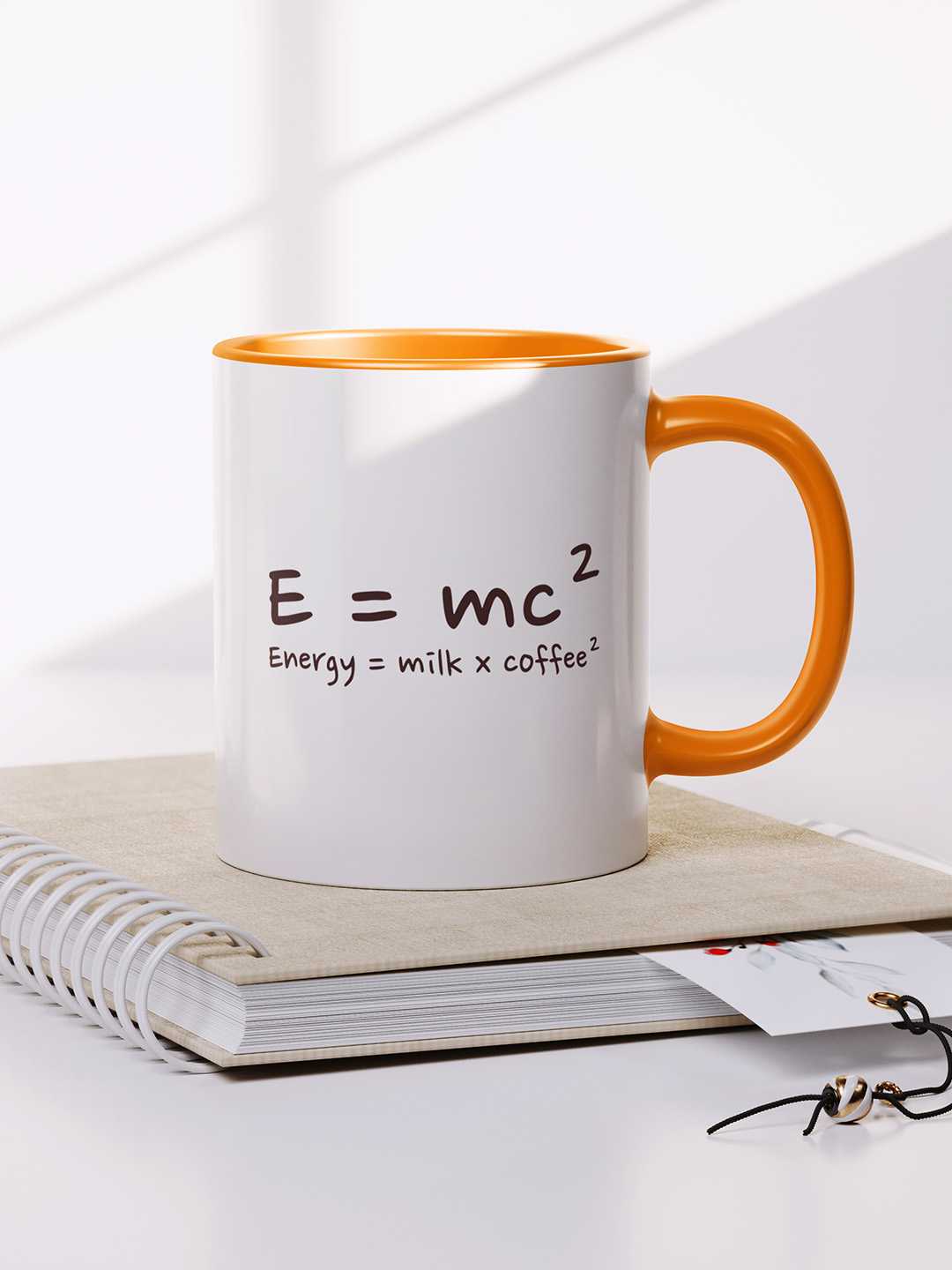 E=MC2 Graphic Printed Ceramic Mug