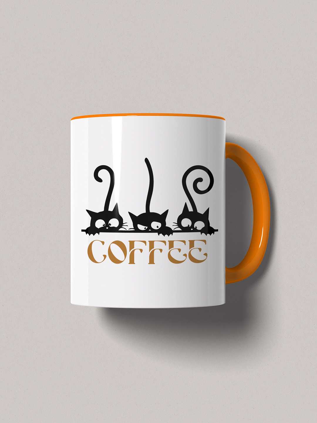 COFFEE CATS Graphic Printed Ceramic Mug