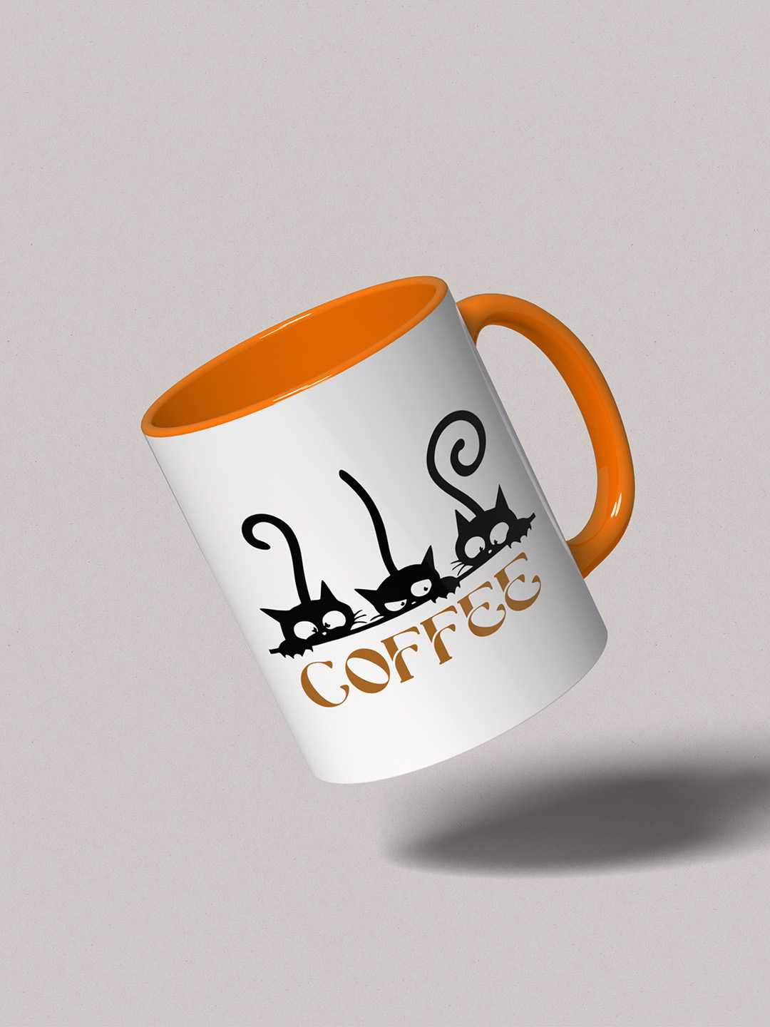 COFFEE CATS Graphic Printed Ceramic Mug