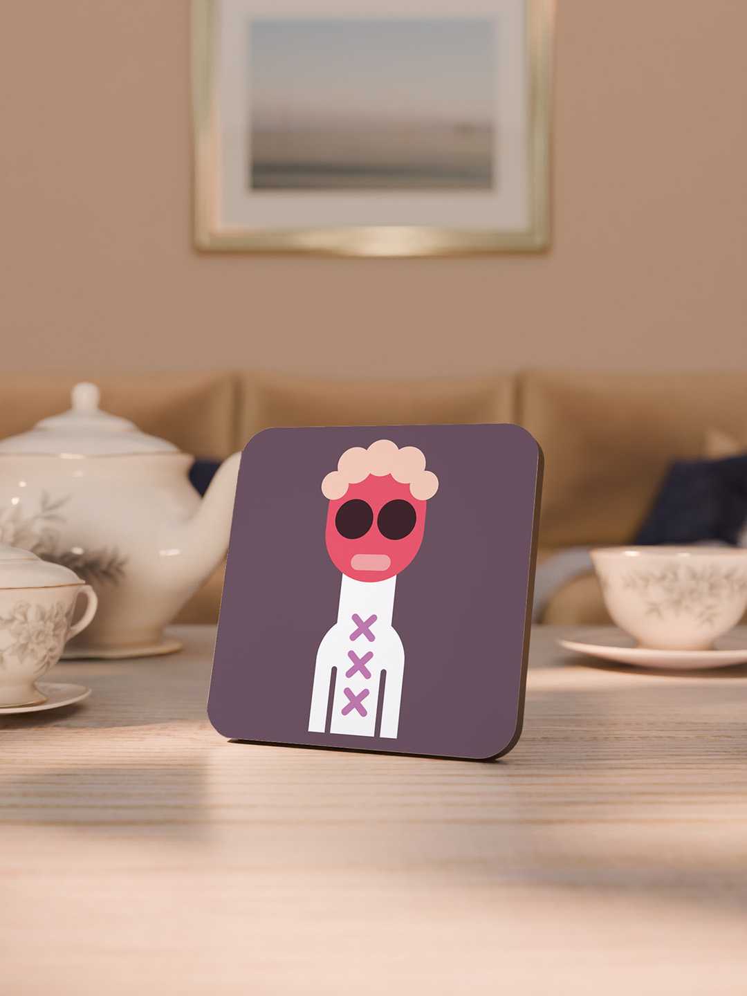 The Cool Crew Graphic Coasters - Pack of 6