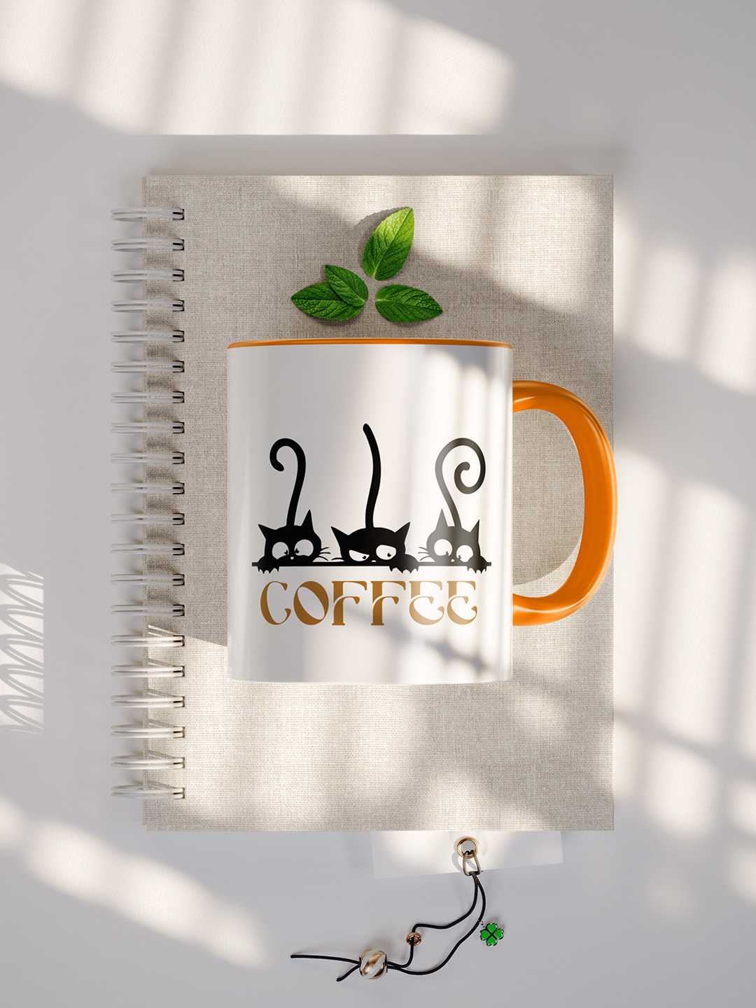 COFFEE CATS Graphic Printed Ceramic Mug